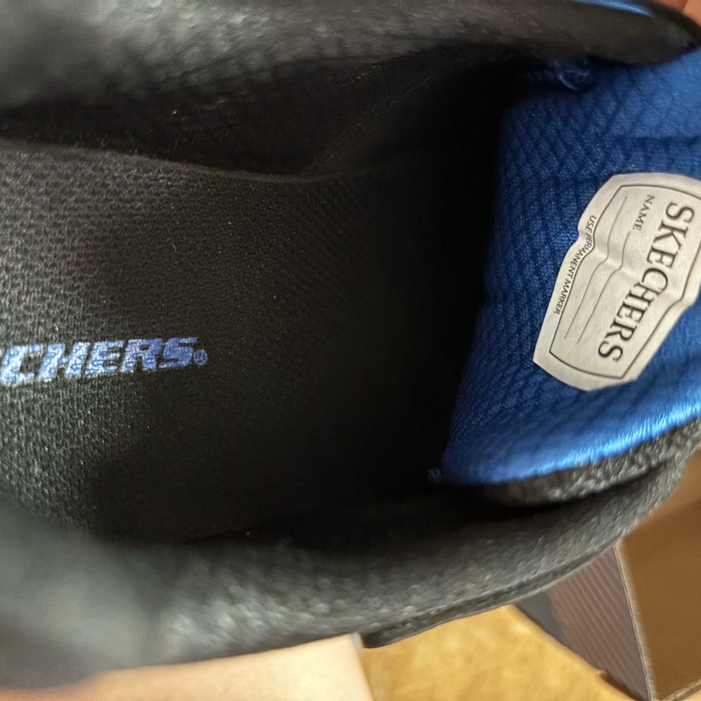 Skechers Vibrant Blue and Black Sneakers - Picture 5 of 8